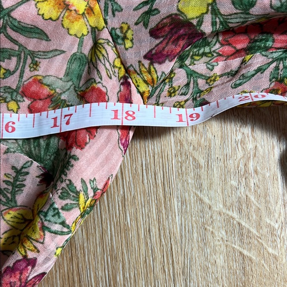 LOFT Pink Floral Dress Size MP - Picture 6 of 12